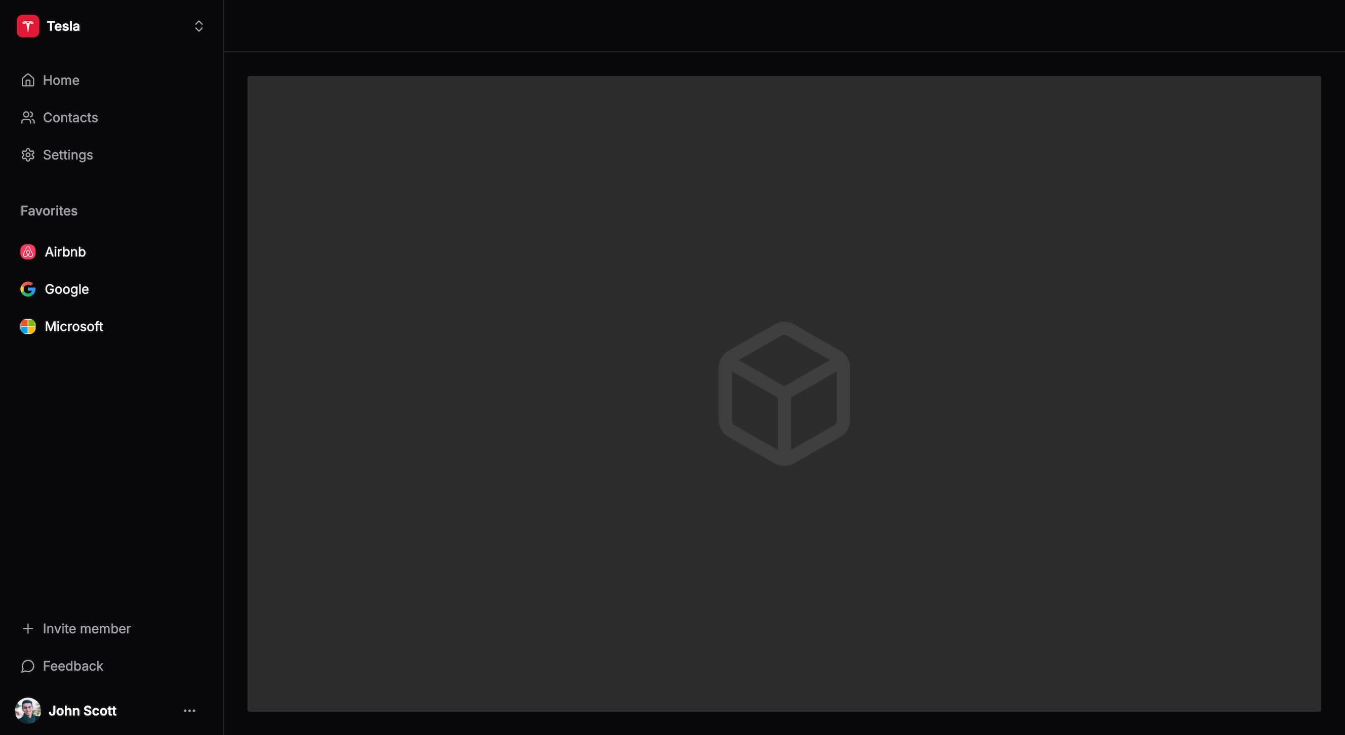 Planar OS Canvas with Alfred palette open (dark)